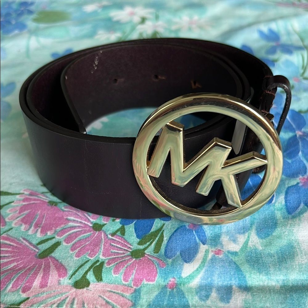 Michael Michael Kors - Signature Logo Monogram Belt - S